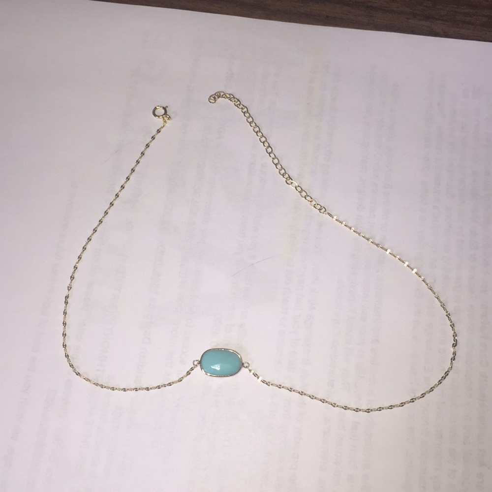 Faceted turquoise pendant